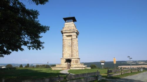 Bismarckova sloupová rozhledna - Markneukirchen