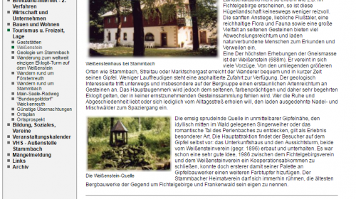 Rozhledna Weißenstein - Stammbach