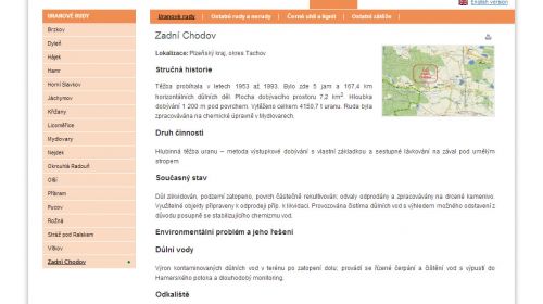 Bývalý uranový důl Zadní Chodov