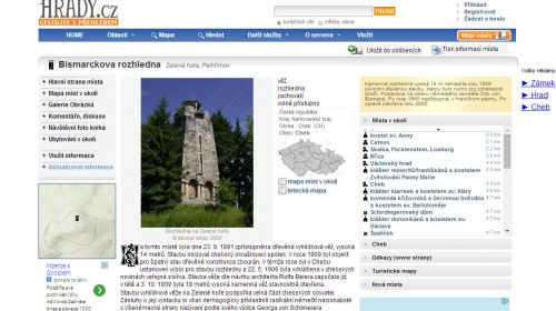 Bismarckova rozhledna na Zelené hoře u Chebu