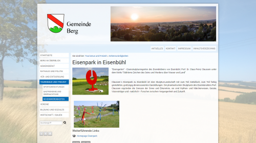 Muzeum v parku - železné skulptury pod širým nebem