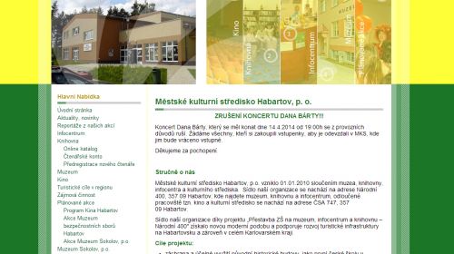 Infocentrum MKS Habartov