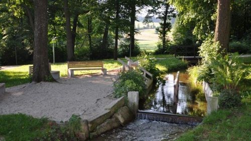 Lázeňský park a zámecké terasy Bad Alexandersbad