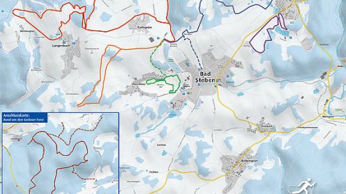 Trasa pro běžecké lyžování Loipen - Bad Steben