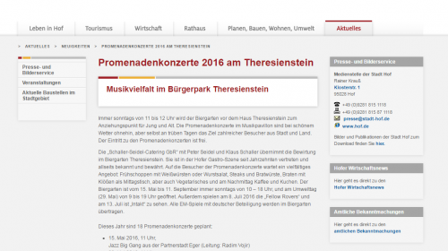 Koncerty na promenádě