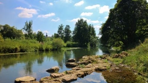 Řeka Rammertsbrunn Ensdorf