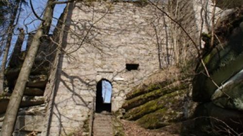 Zřícenina zámku - Schlossruine am Waldstein