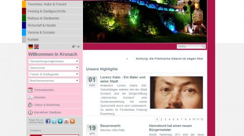 Tourismus- und Veranstaltungsbetrieb der Stadt Kronach