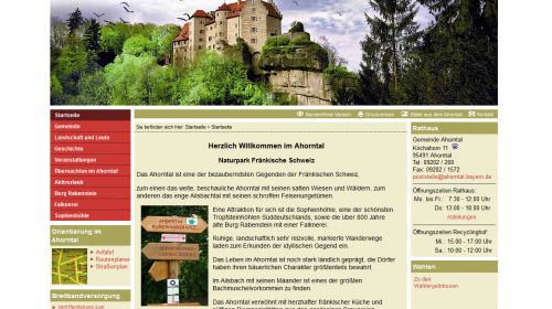 Touristinformation Ahorntal