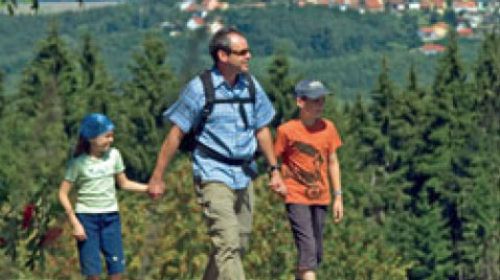 Zlatá stezka (der Goldsteig), nejdelší klasifikovaná turistická stezka Německa